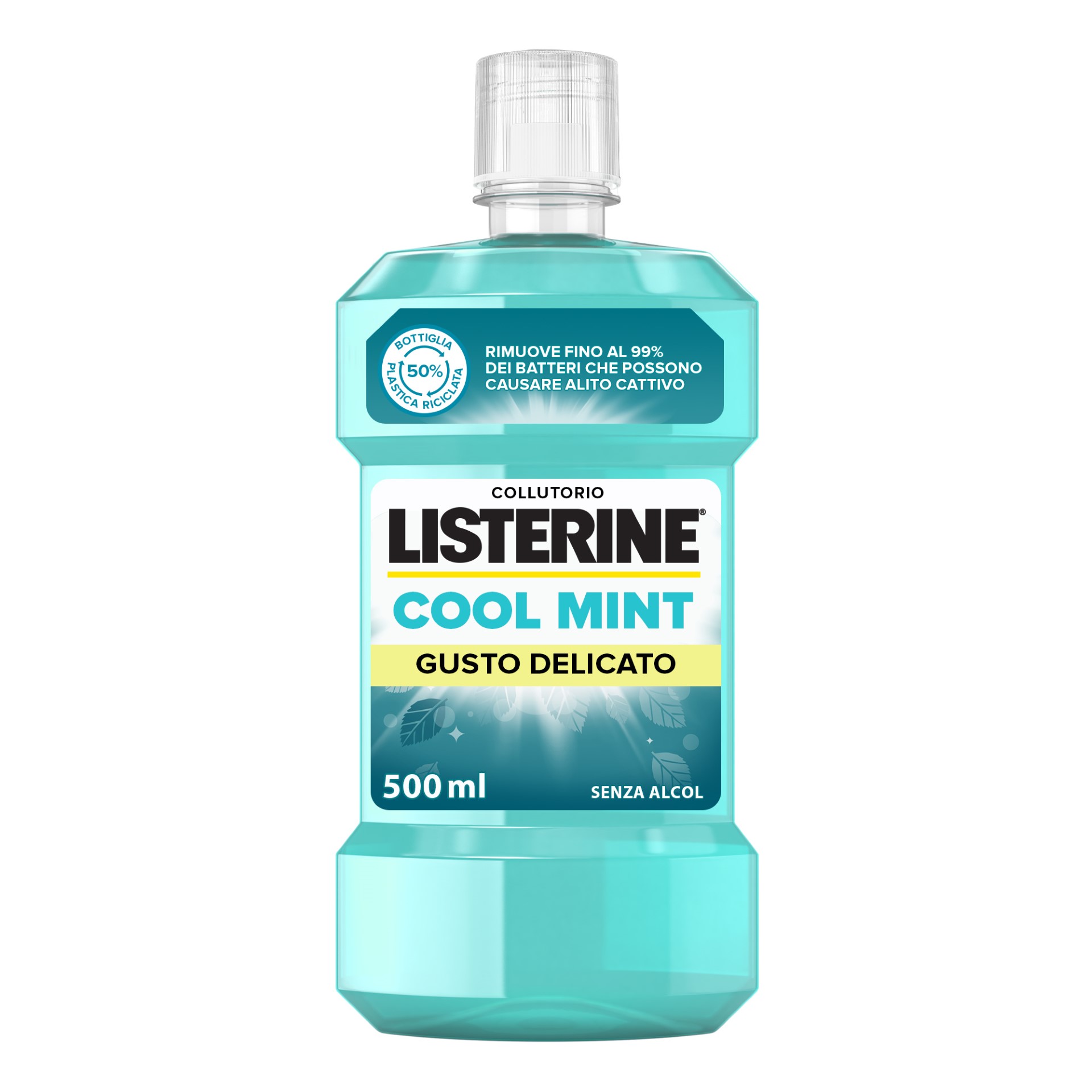 Listerine Cool Mint Collutorio Gusto Delicato 500ml