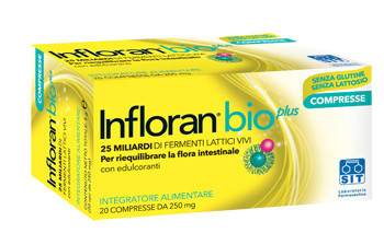 Infloran Bio Plus Integratore Fermenti Lattici 20 Compresse