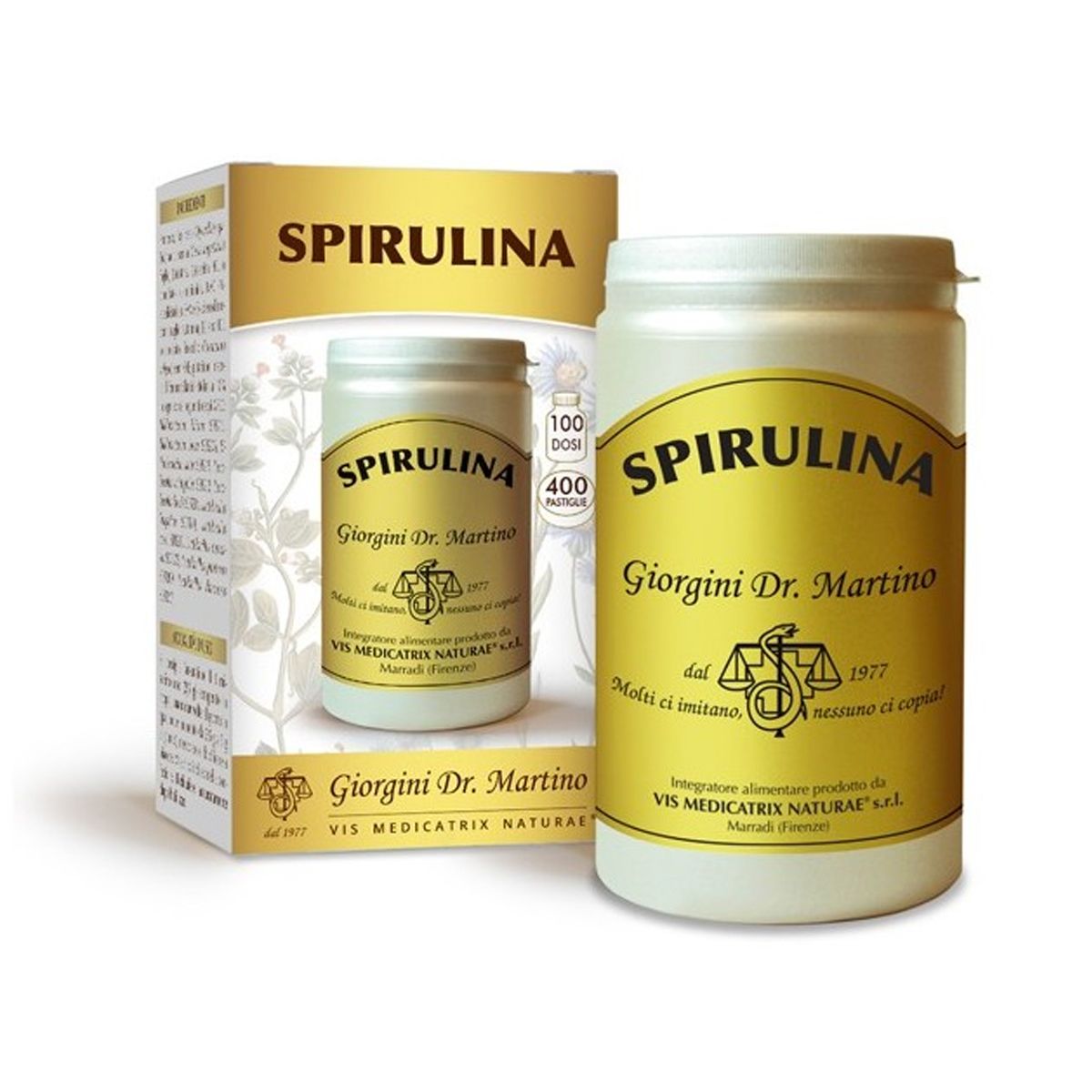 Spirulina Integratore Ricostituente 400 Pastiglie