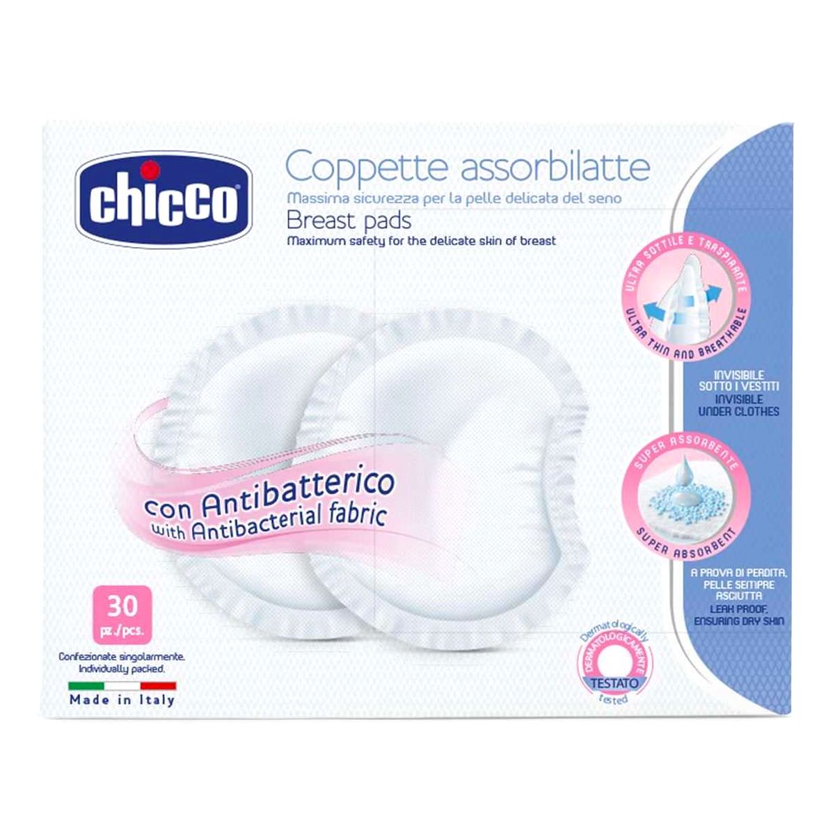 Chicco Coppette Assorbilatte 30 Pezzi