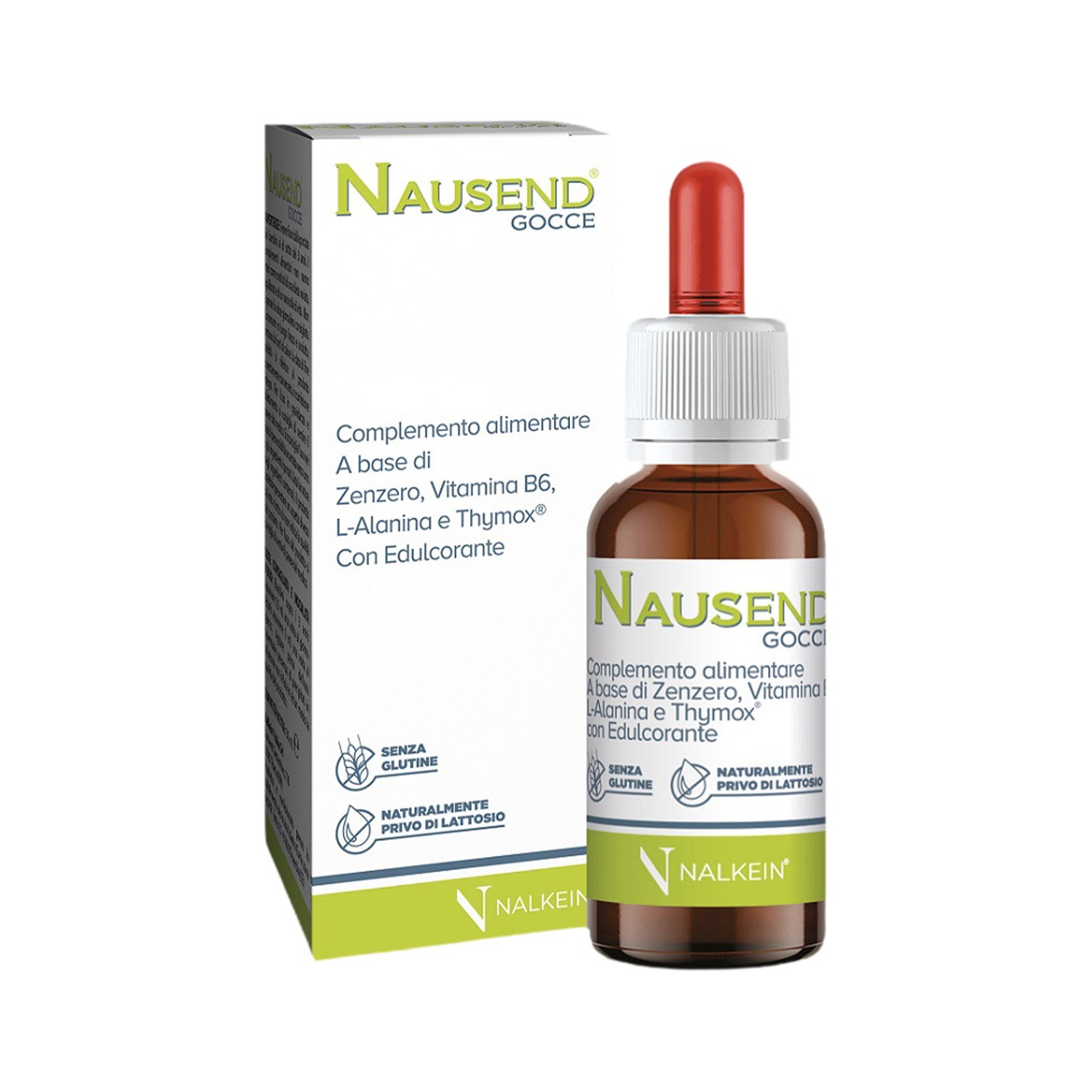 image - 975971666 - Nausend gocce da 30ml, con Zenzero, Vitamina B6, L-Alanina e Thymox, supporta la funzione digestiva e la motilit&agrave; gastrointestinale. - 4866740_2.jpg