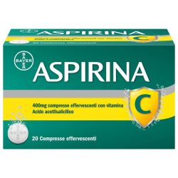 004763330 - Aspirina C Raffreddore Influenza 400mg Acido Acetilsalicilico 20 Compresse Effervescenti - 0520585_2.jpg