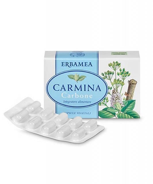 Carmina Carbone Integratore Gas Intestinali 24 Capsule