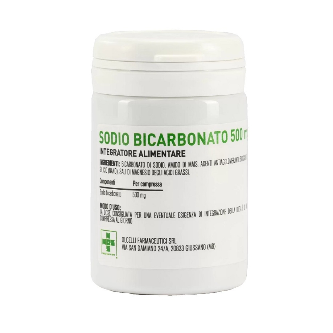 Sodio Bicarbonato 500mg Integratore Per Digestione E Acidità 100 Compresse
