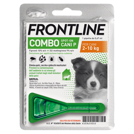 Frontline Combo Spot On Cani 2-10kg 1 Pipetta 0,67ml 67mg+60,3mg