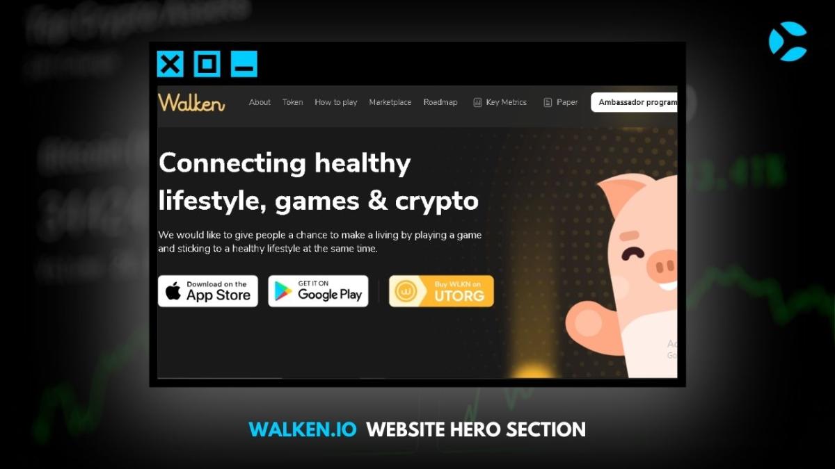 Walken.io Web Hero Section