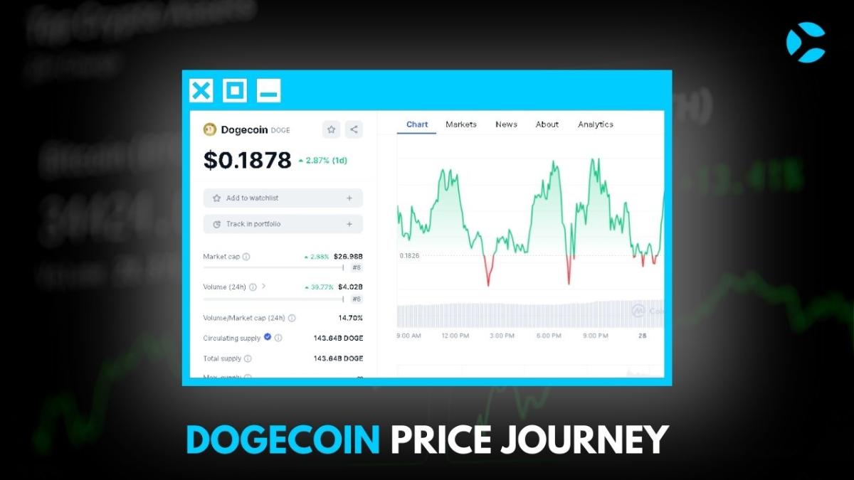DOGECOIN price journey