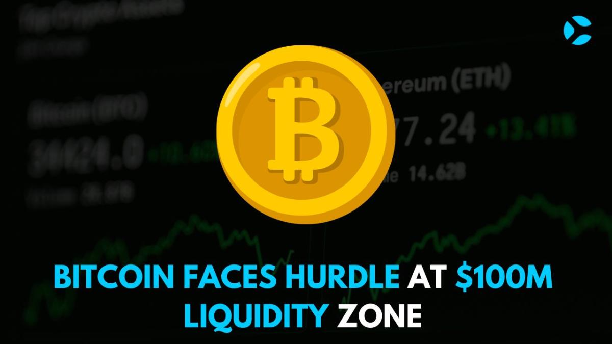 Bitcoin Faces Hurdle at $100M Liquidity Zone - Coin So Much