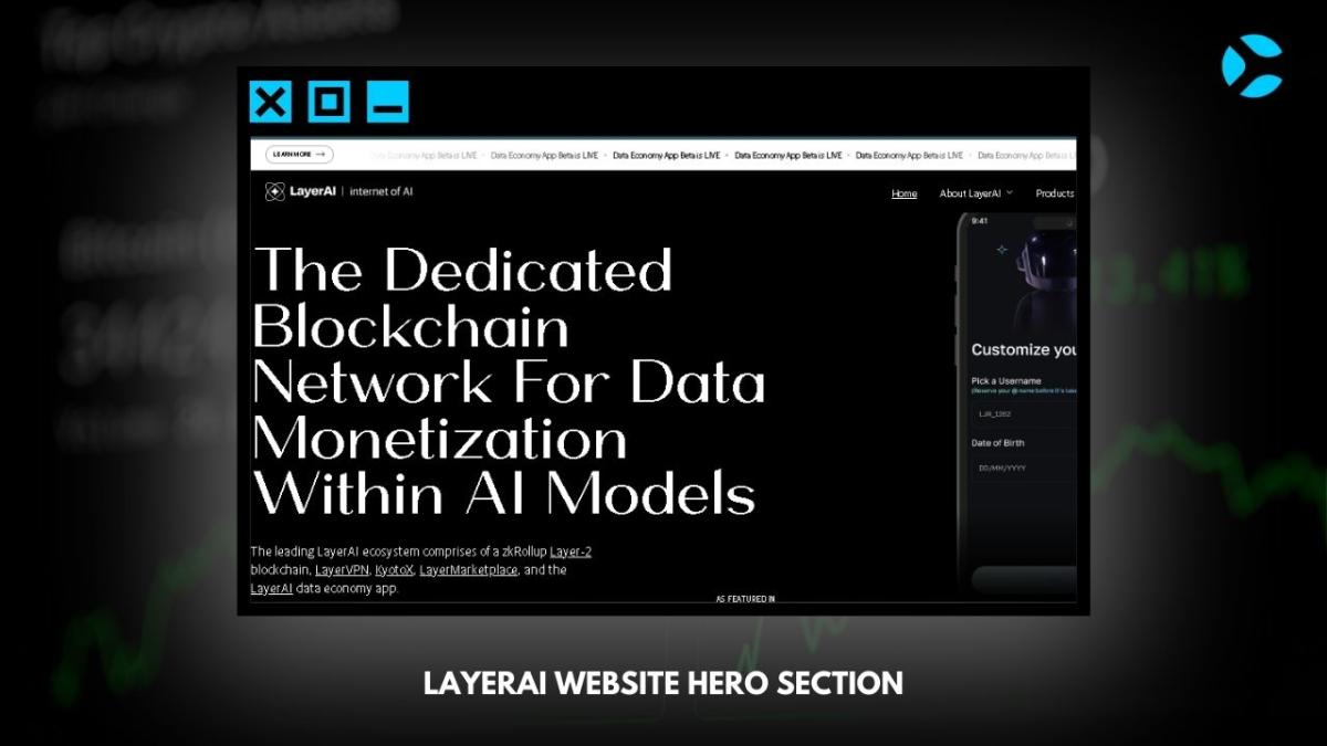 LayerAI Website Hero Section