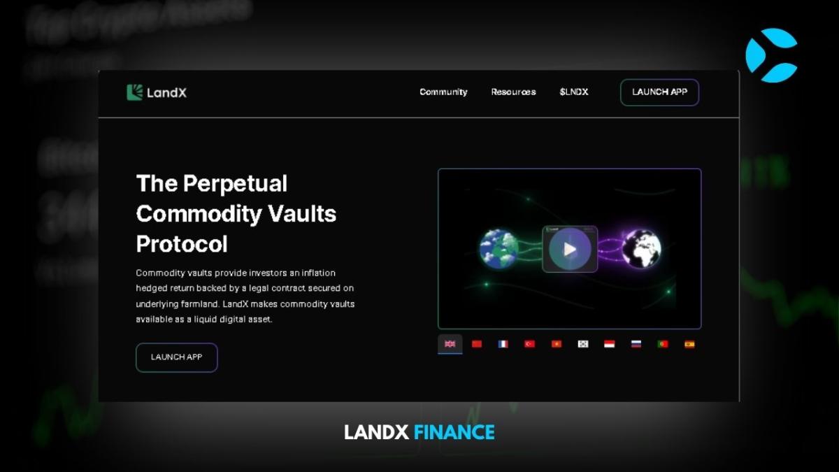 LandX Finance Hero Section - Coin So Much