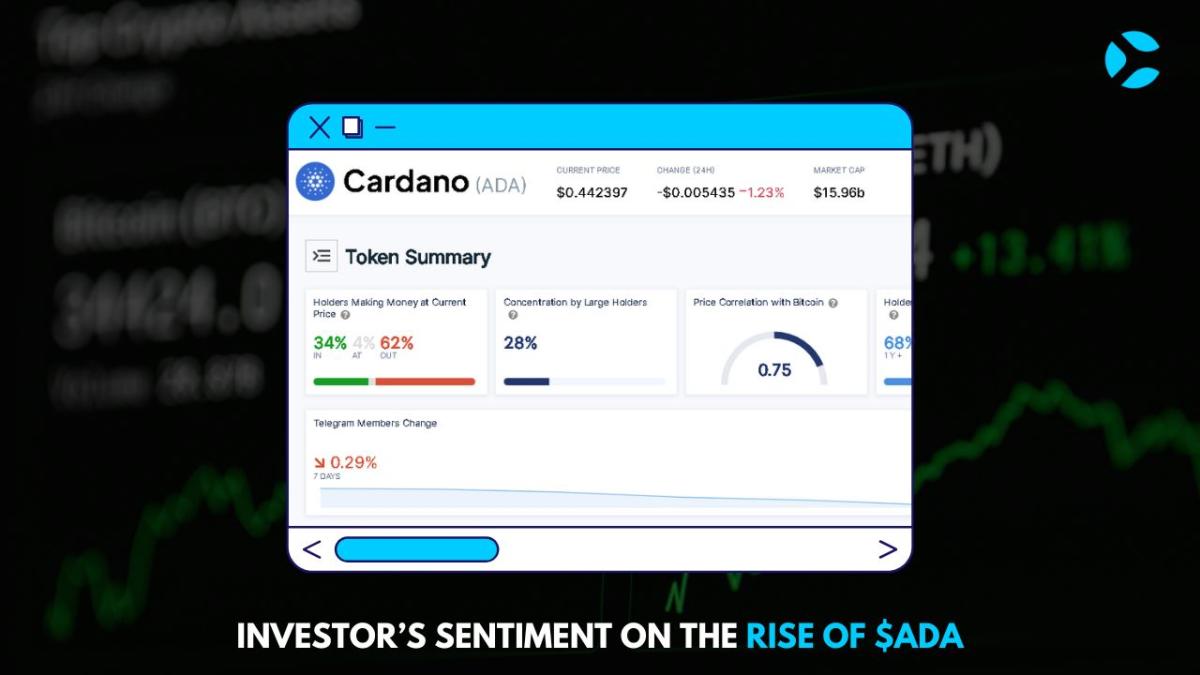 Investor Sentiment on the Rise Of $ADA