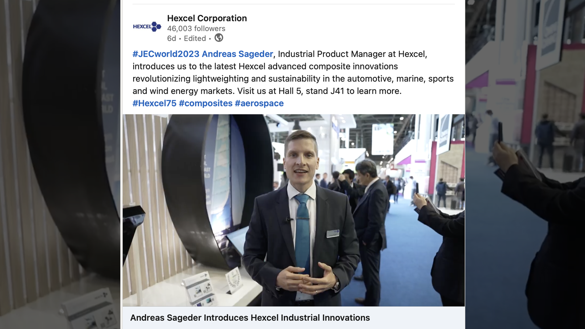 Hexcel Social Media Video Interview