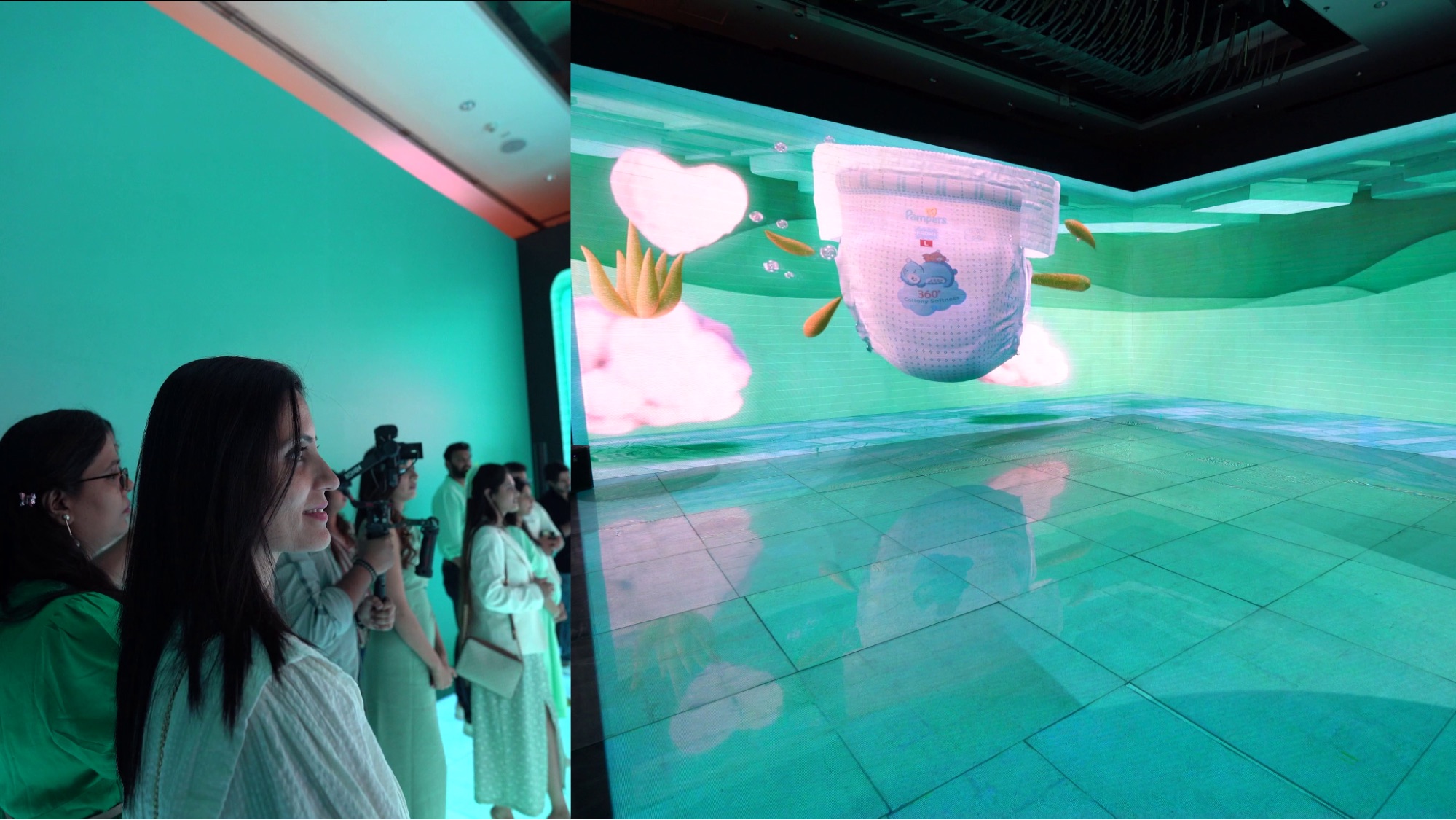 v-shape anamorphic screen