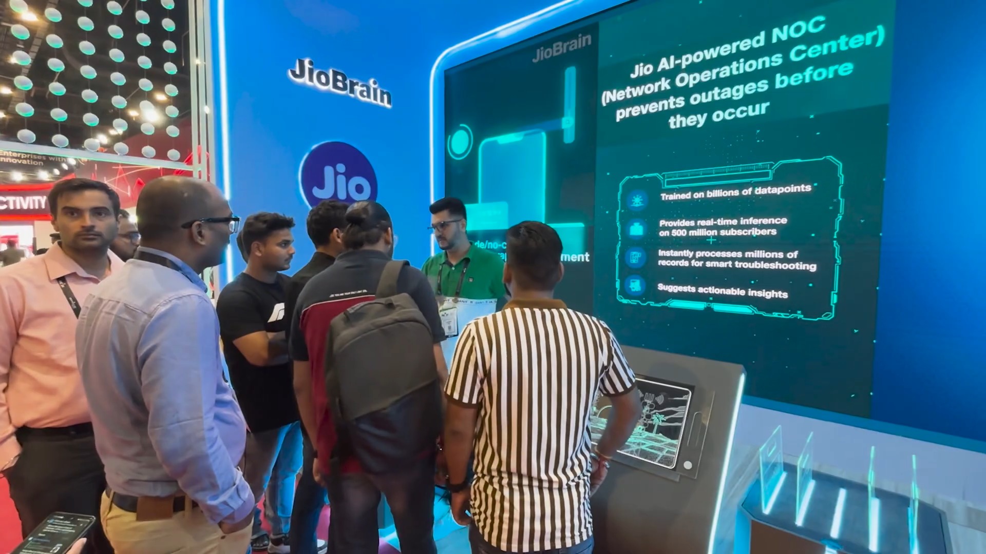 Interactive tech booth