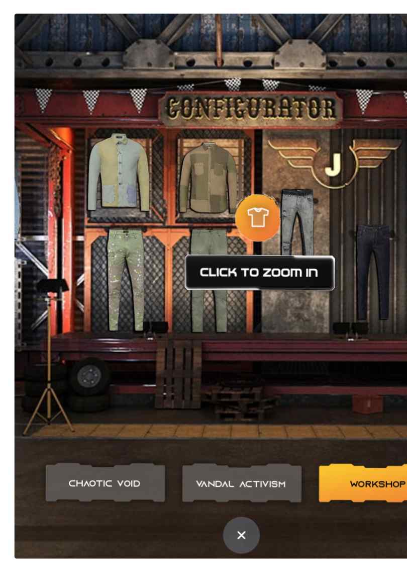 Interactive Cloth  Shopping Website 