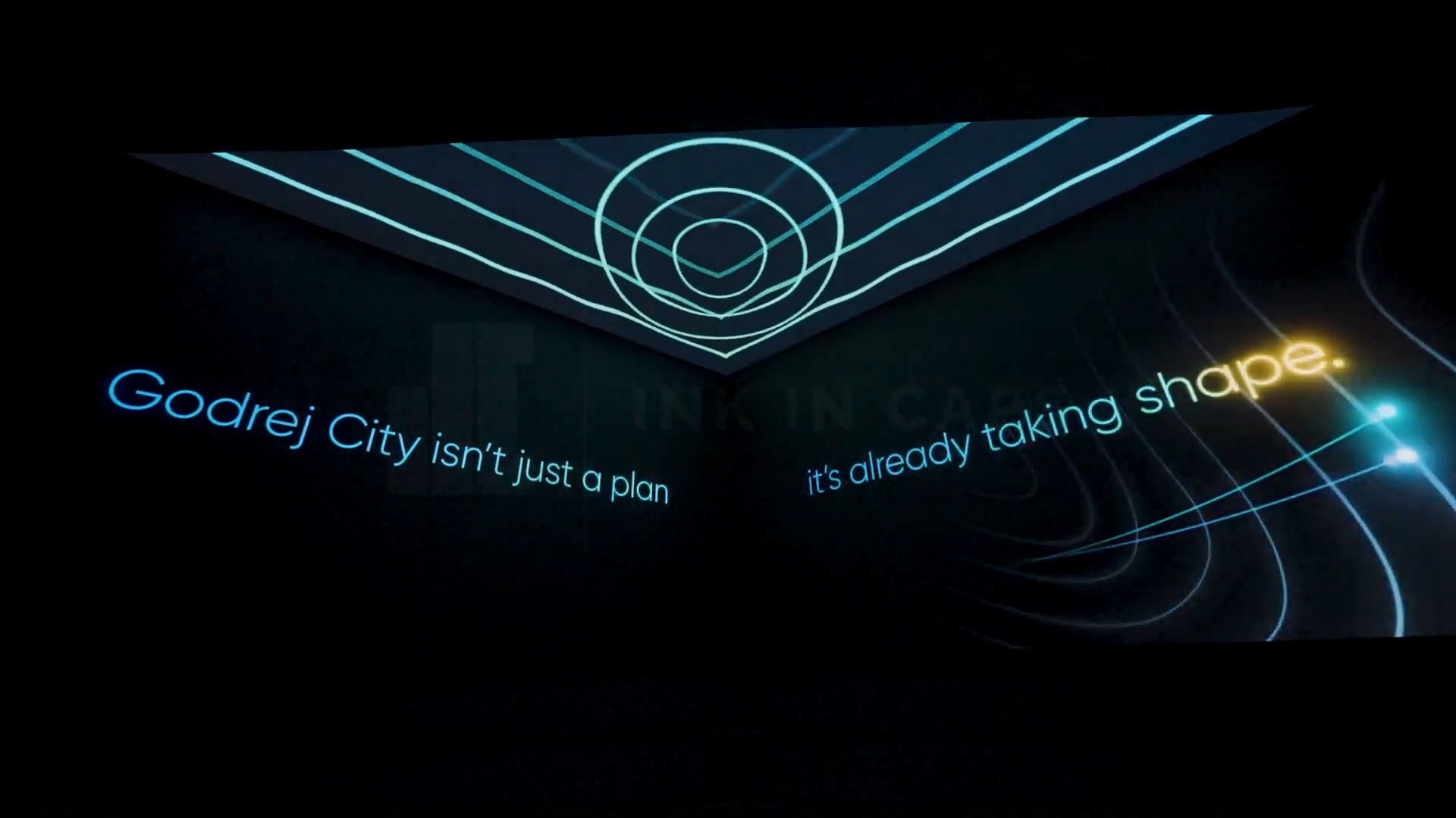 v-shape anamorphic screen