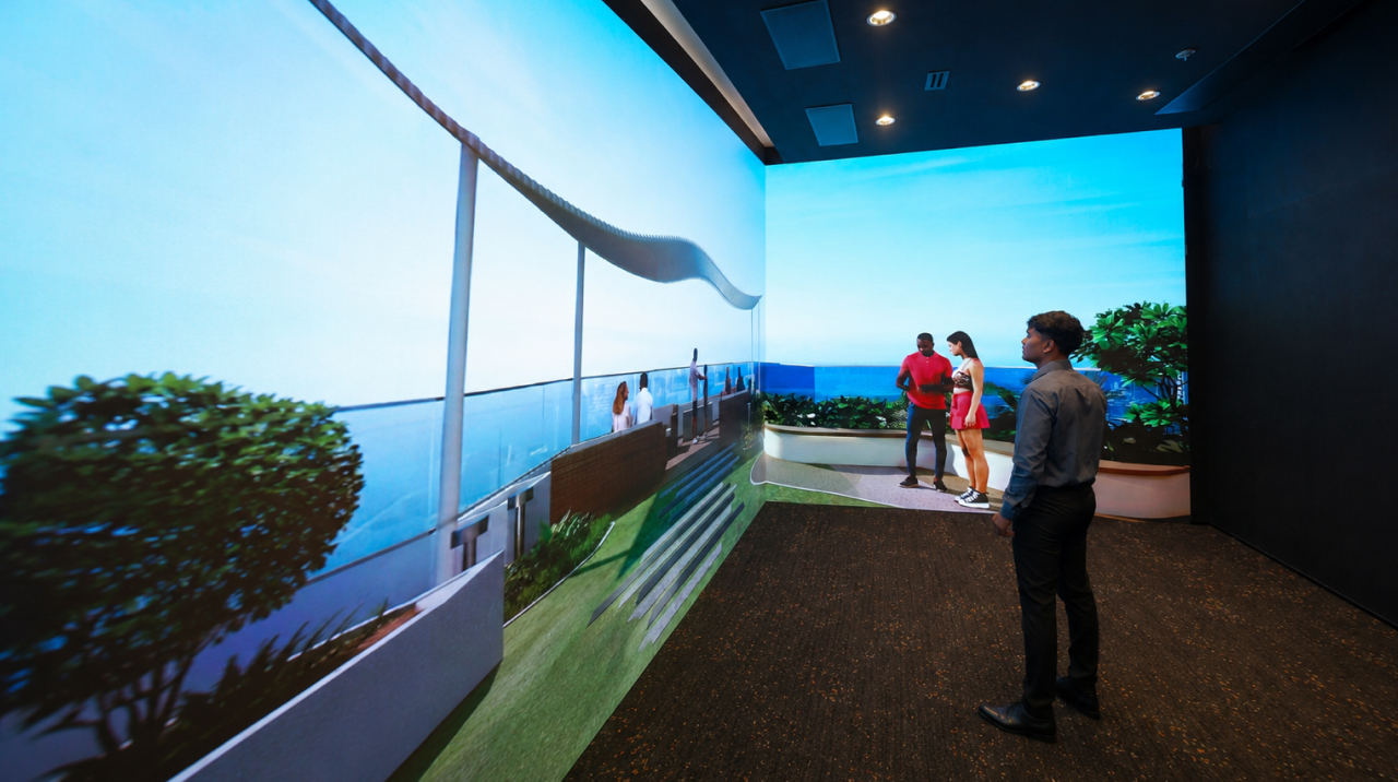 Ineractive L-shape display
