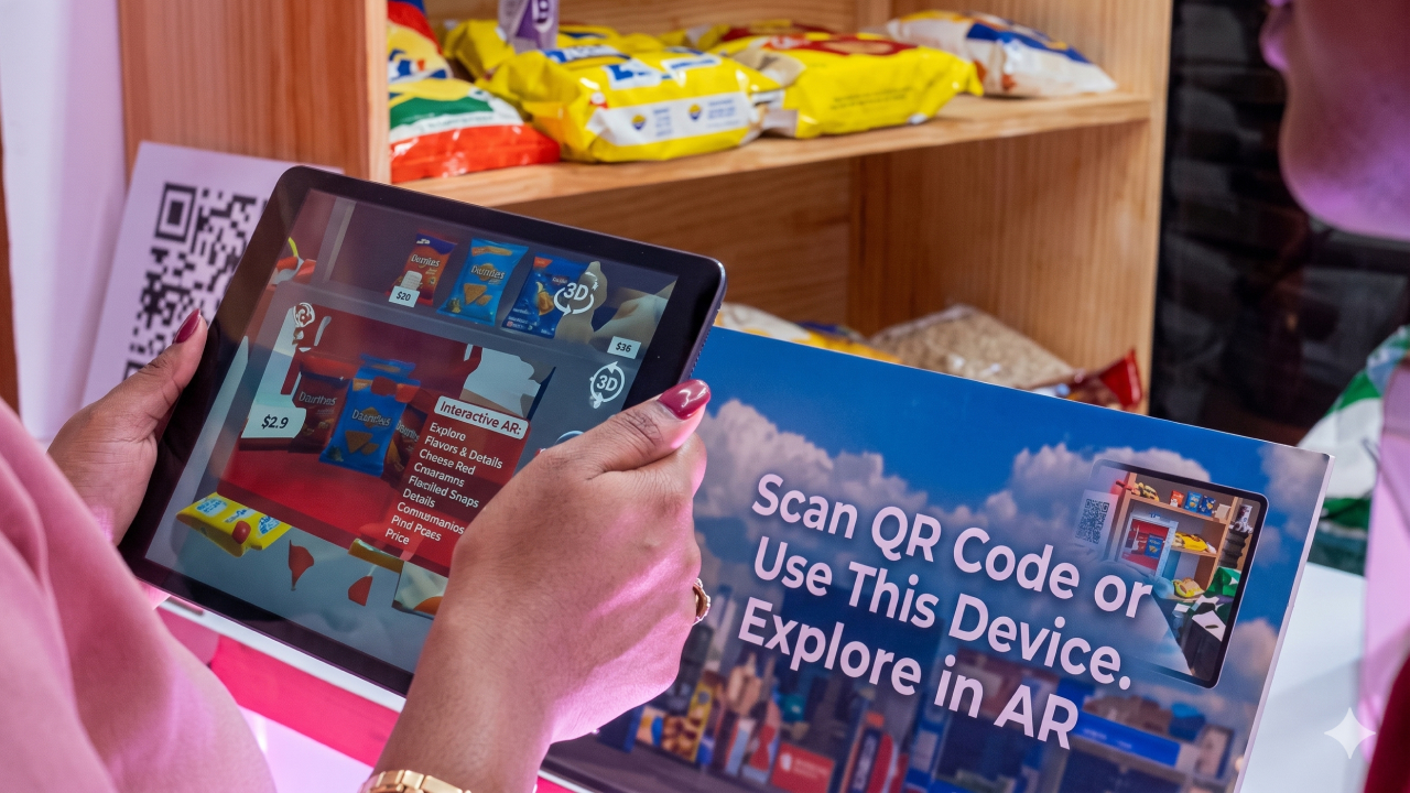 Interactive ar screen