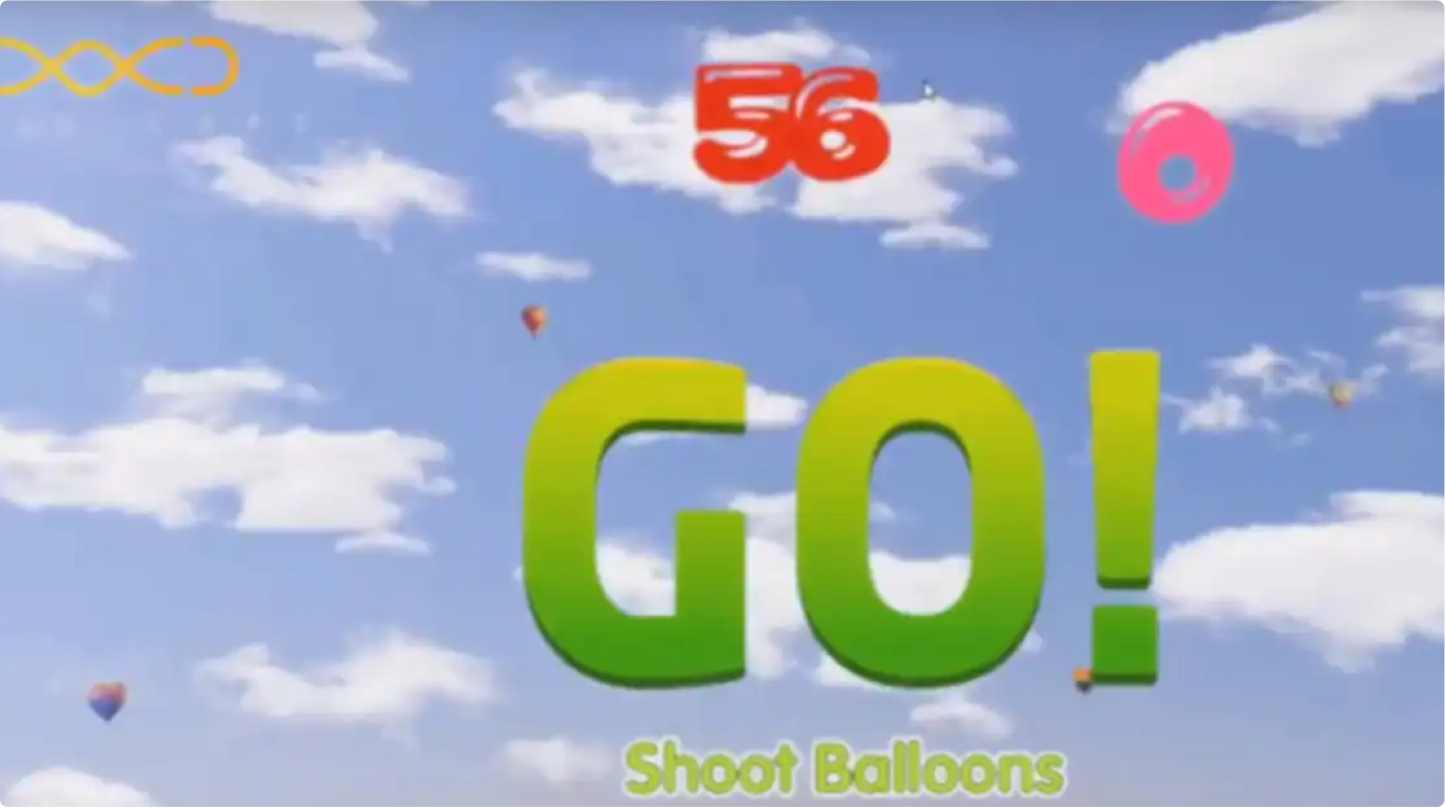 Shoot air Ballons virtual experience