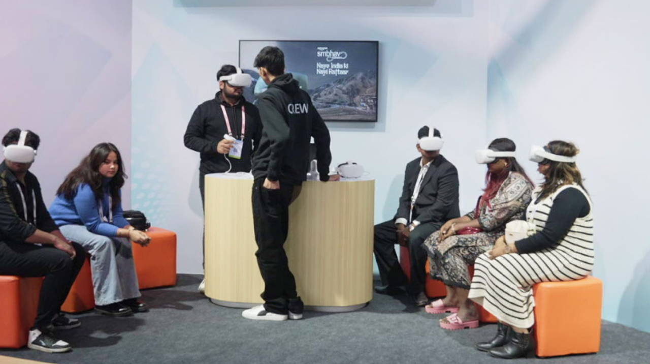 Immersive virtual reality zone