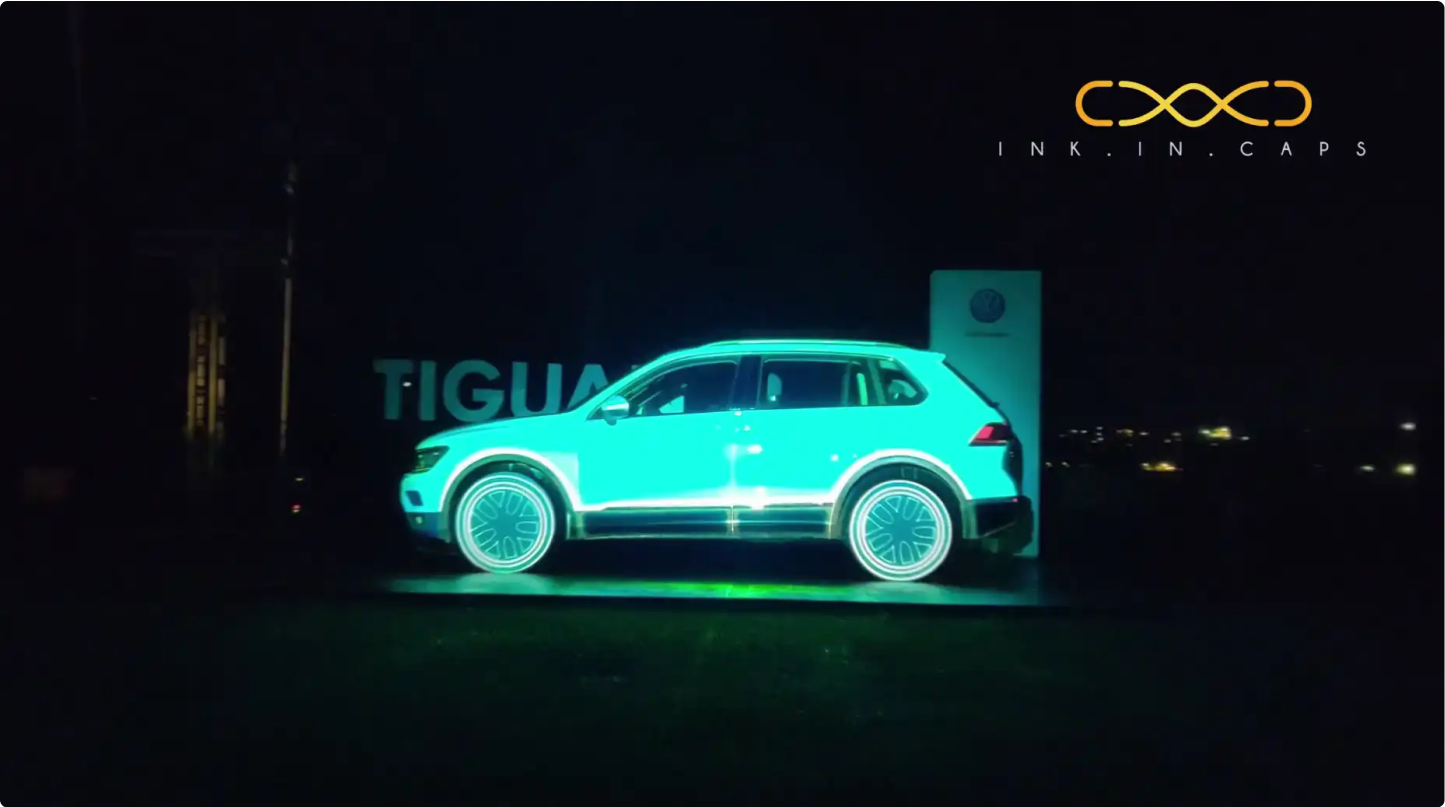 Projection Mapping On car 