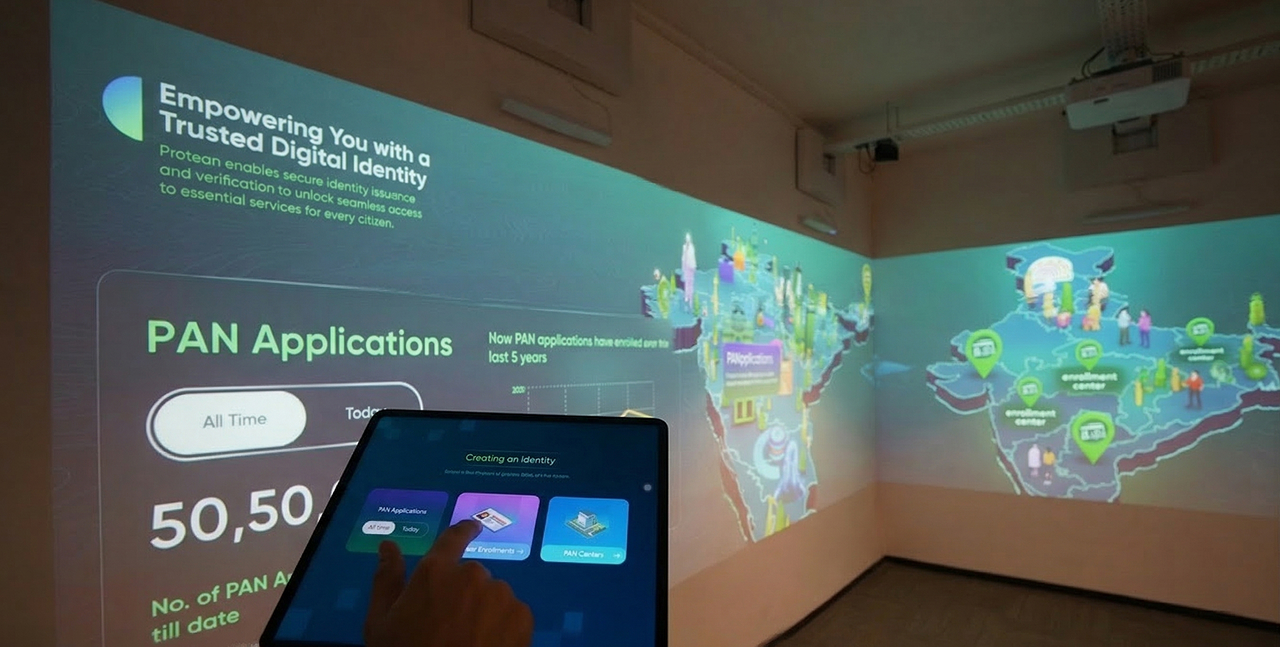 Interactive led wall screen