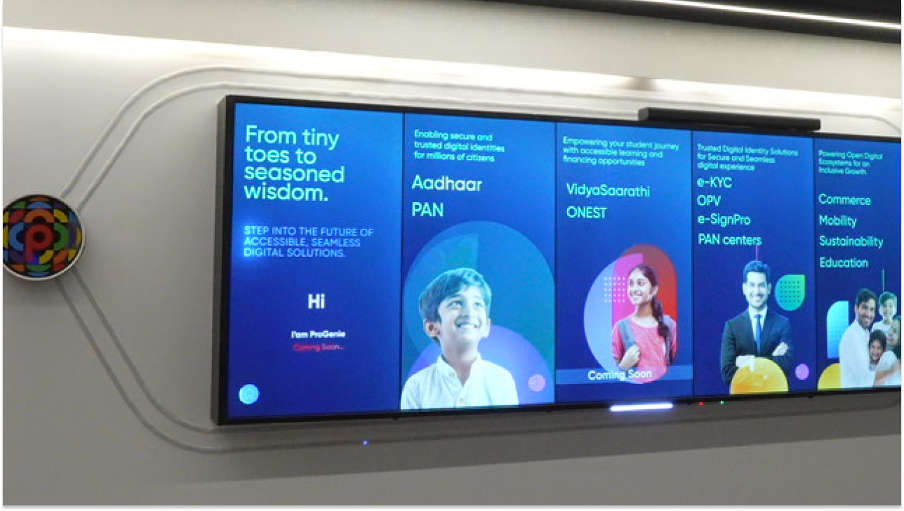 Interactive large led screen