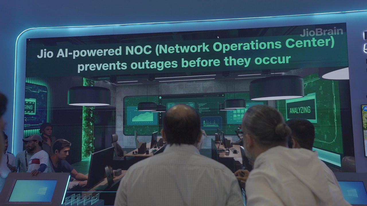 Jio Brain IMC 2024 Interactive Projection