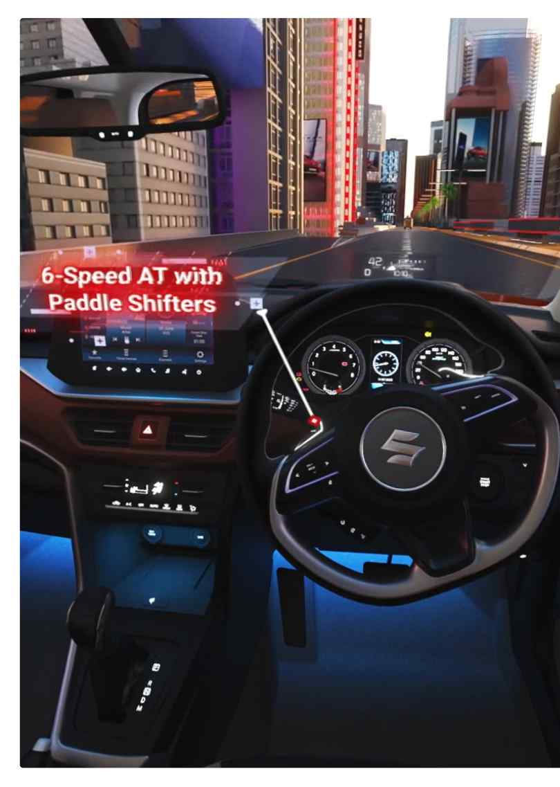 Show the inside the car Feature 