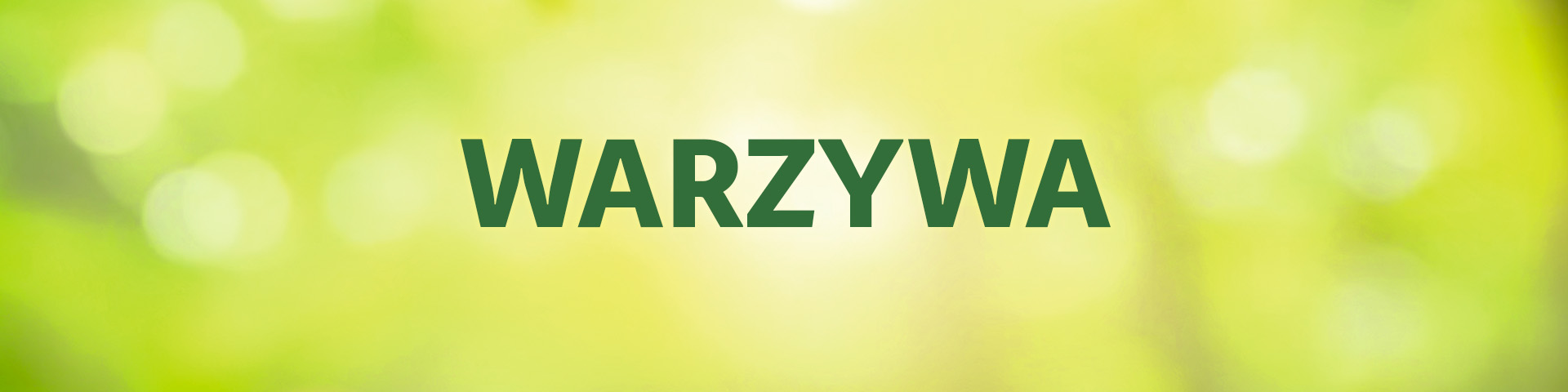 Jasnozielona grafika z napisem "warzywa"