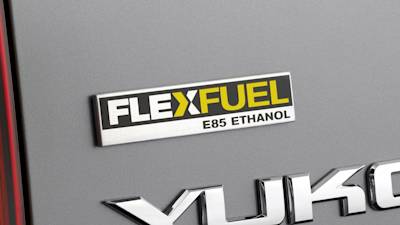 Flex Fuel E85 Badge on 2009 GMC Yukon / Photo Credit: GMC