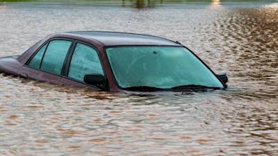 Flooded Car