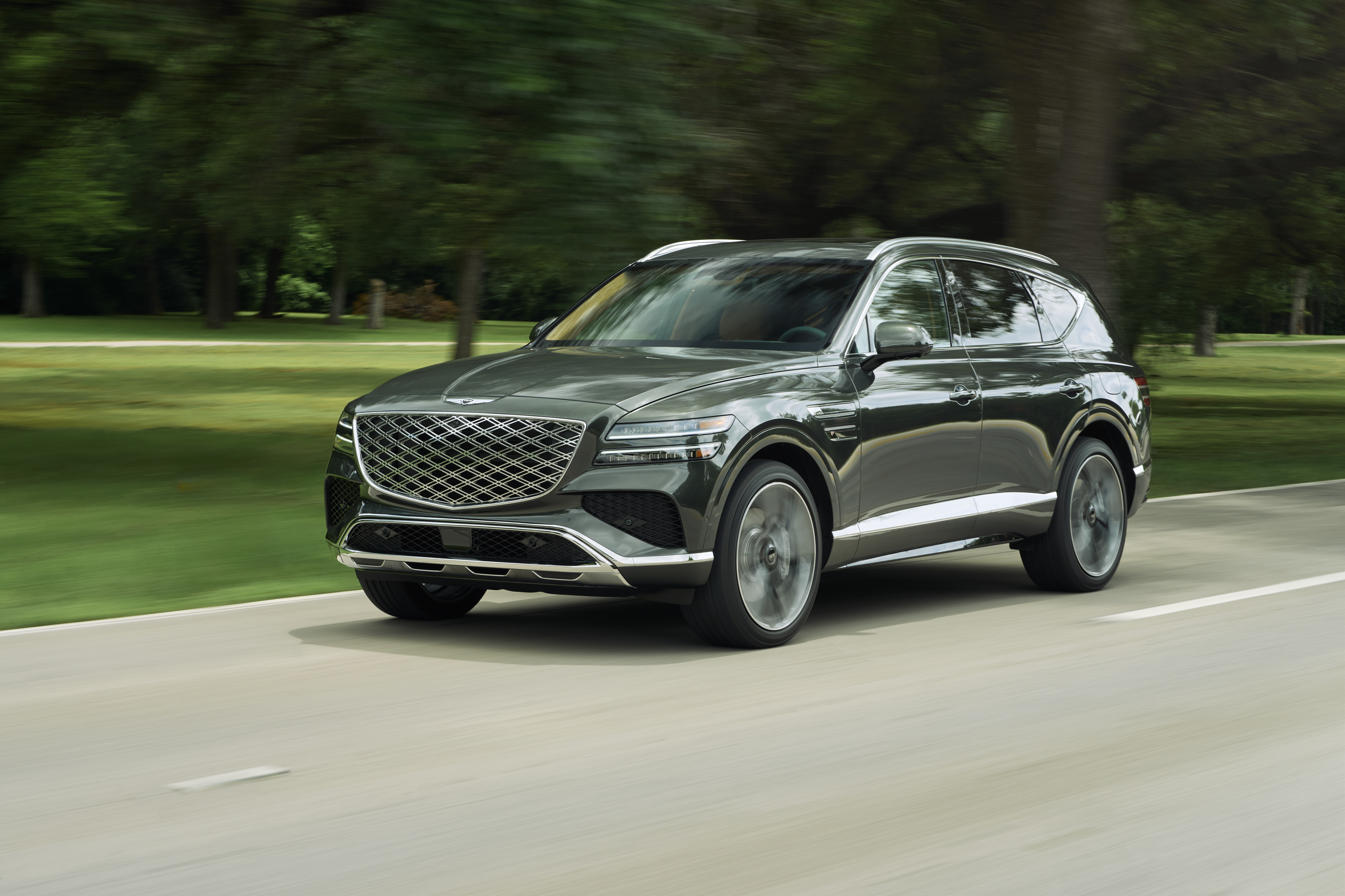 2025 Genesis GV80 showing a luxury SUV design