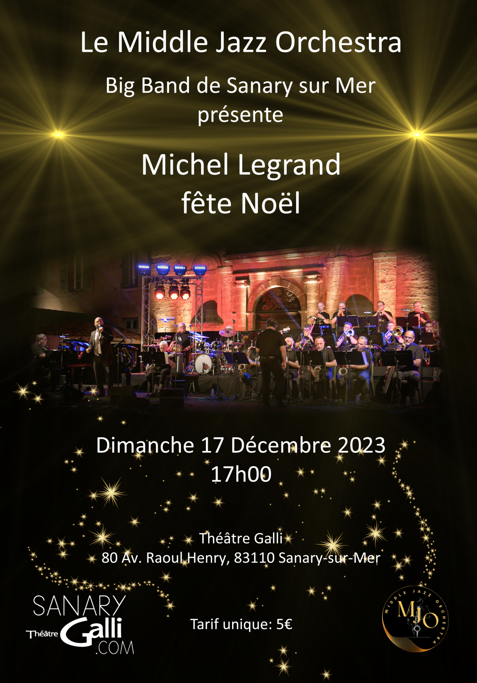 Le Middle Jazz Orchestra Michel Legrand fête Noël - Dom'Jazz