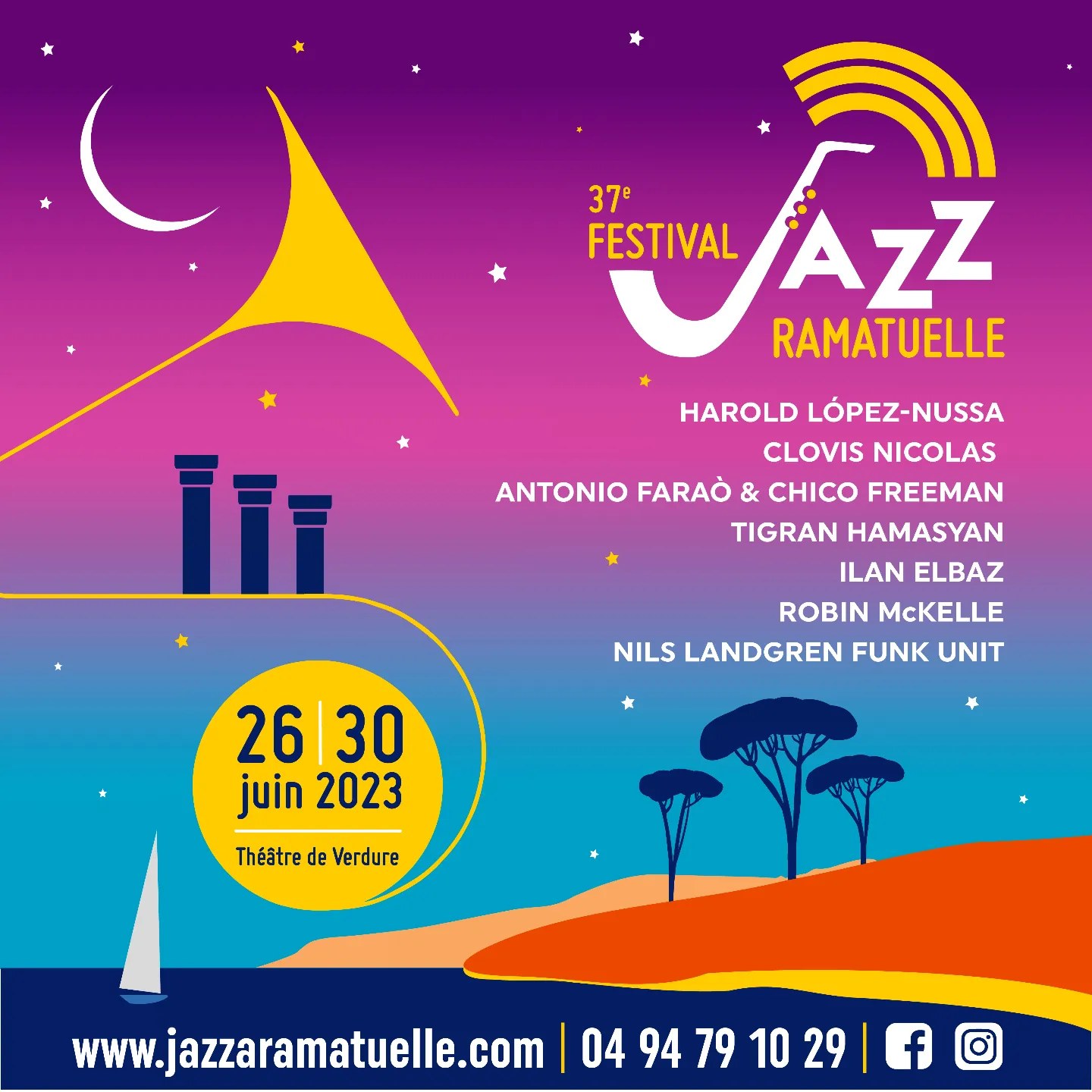 Jazz a Ramatuelle Aff carré 23 