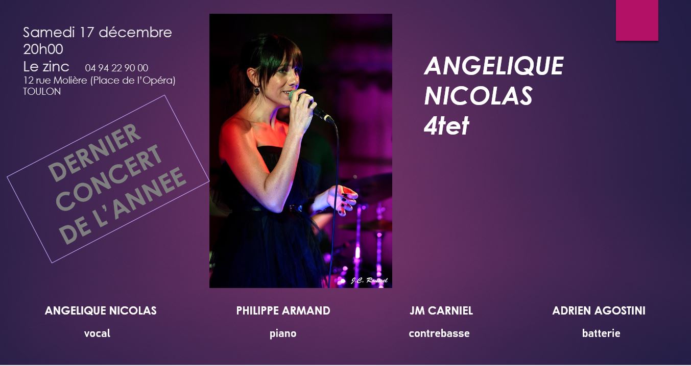 Angelique nicolas ZINC ANGY 4TET déc 2022