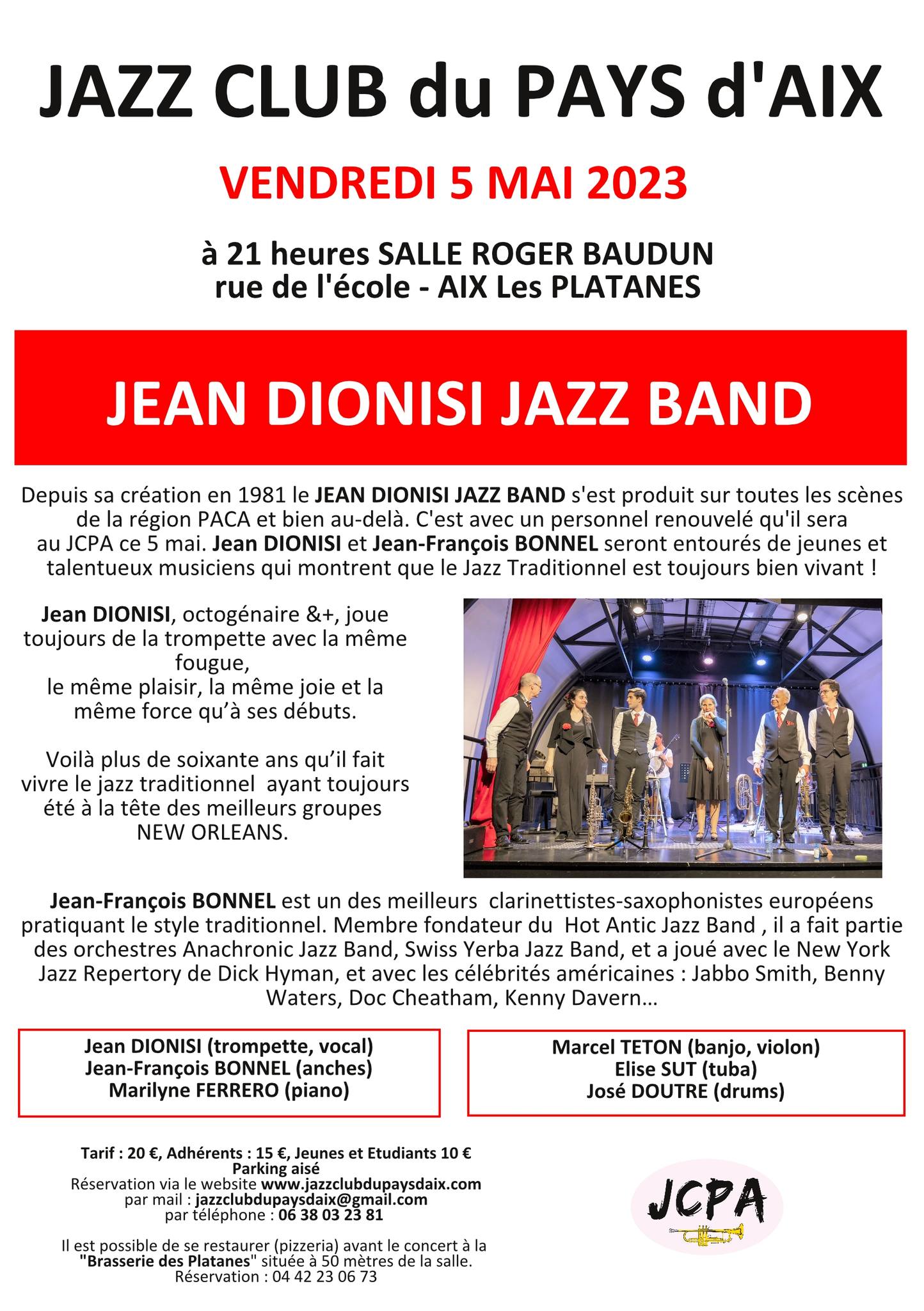 Jean dionisi Jazz band 050523 