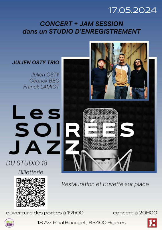 Affiche Soirées Jazz Julien Osty Trio-min