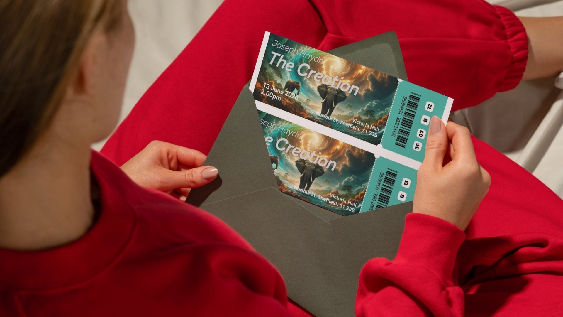 Concert ticket mockup