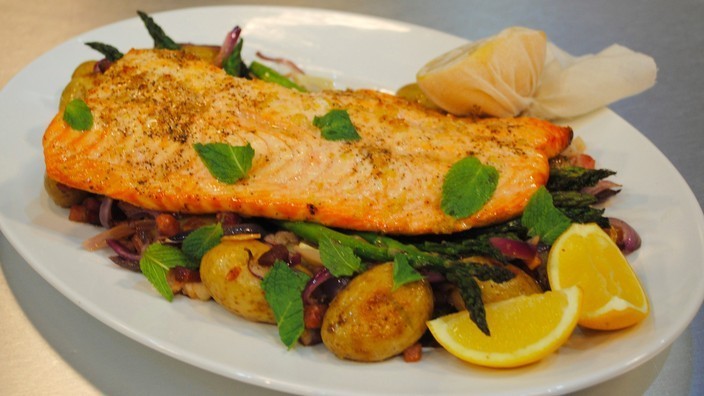 Good Friday fish feast - oven roasted salmon | Lorraine