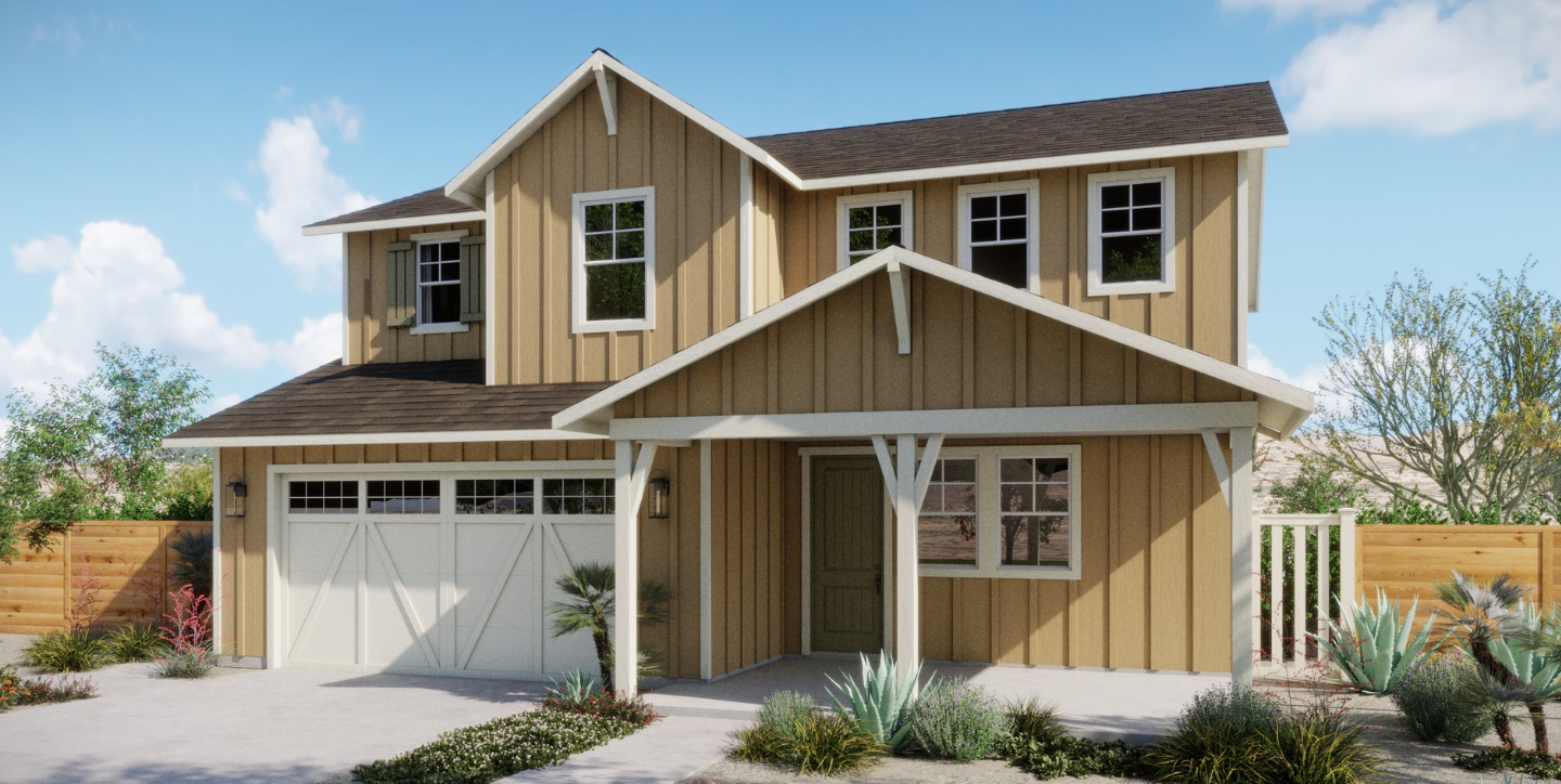 Sunset Ridge at Silverwood - Astra Plan 3C - Farmhouse Exterior Rendering Hero