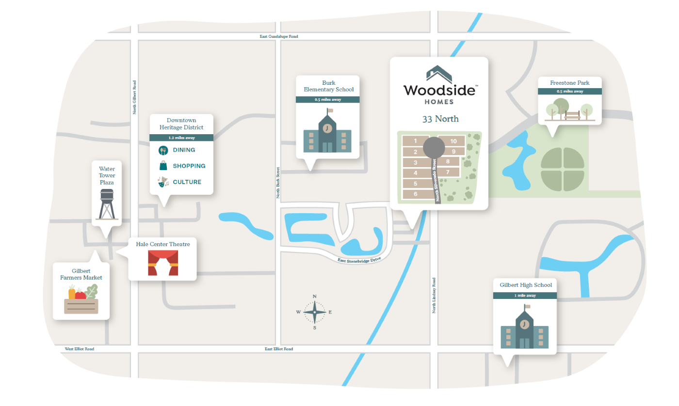 33 North Community Vicinity Map