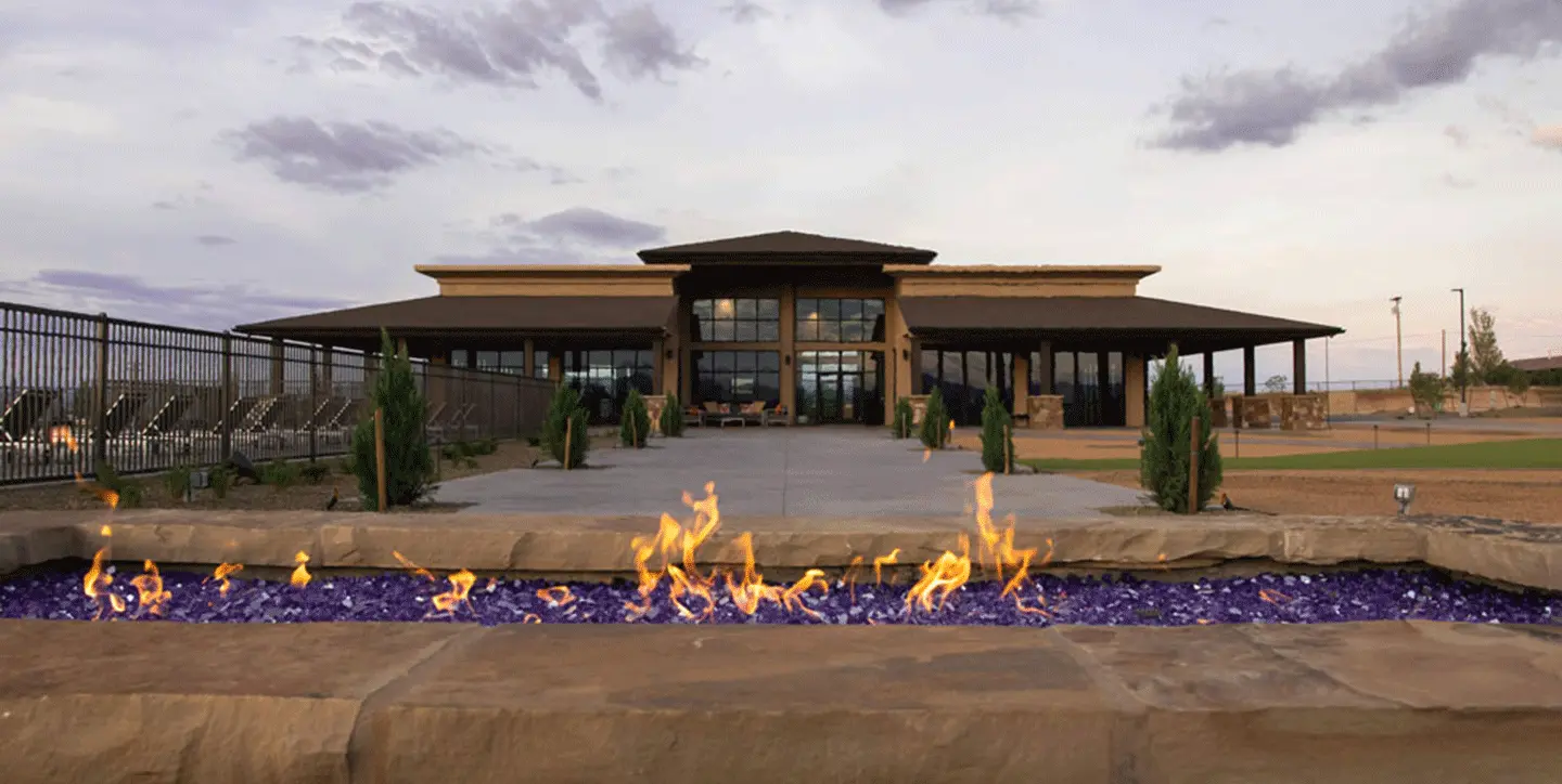 Dells clubhouse fireplace