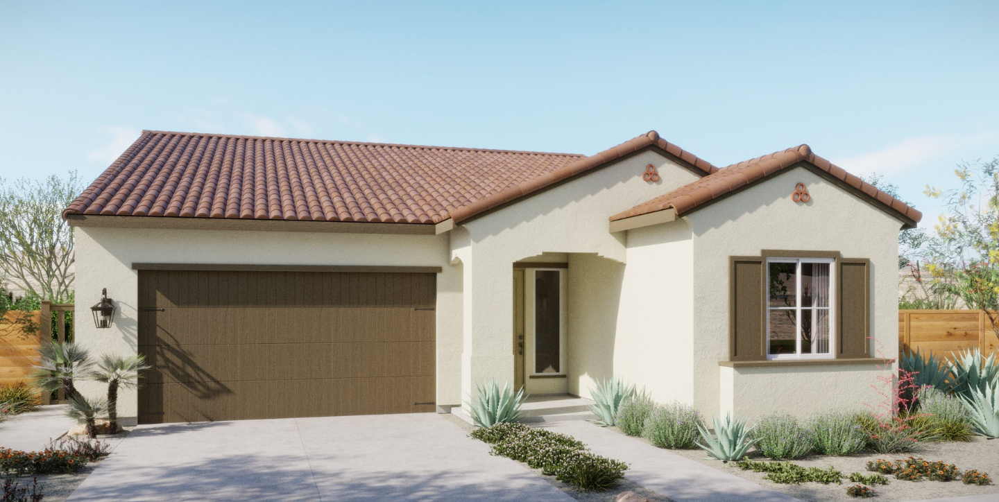 Sunset Ridge at Silverwood - Luna Plan 1A - Spanish Exterior Rendering Hero