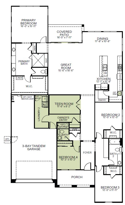 Lot 178 - Sandpiper Floor Plan