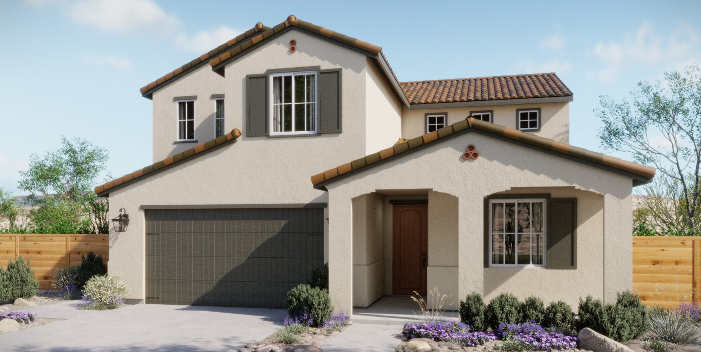 Sunset Ridge at Silverwood - Vega Plan 2A - Spanish Exterior Rendering Hero