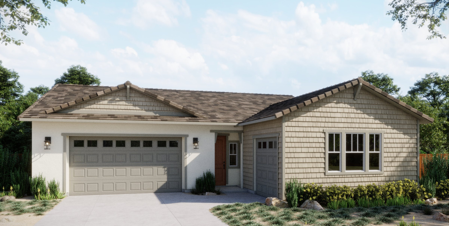 Cascade Landing at Silverwood - Vista Plan 1B - Bungalow Exterior Rendering Hero