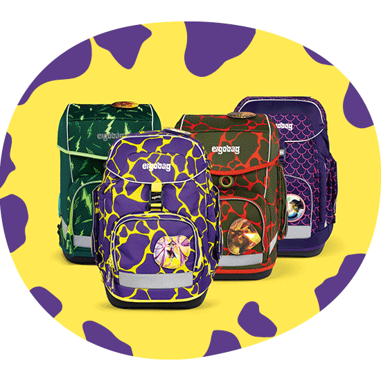 ergobag schoolbag accessories Klettie-Set Monstertruck