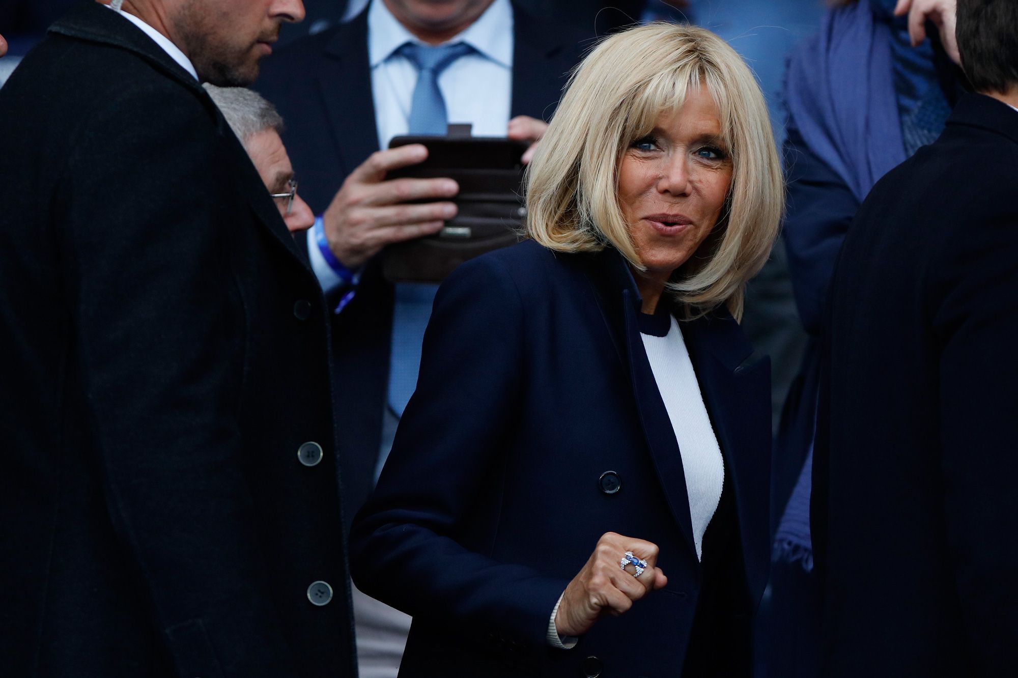 Brigitte Macron en visite dans les quartiers nord de Marseille
