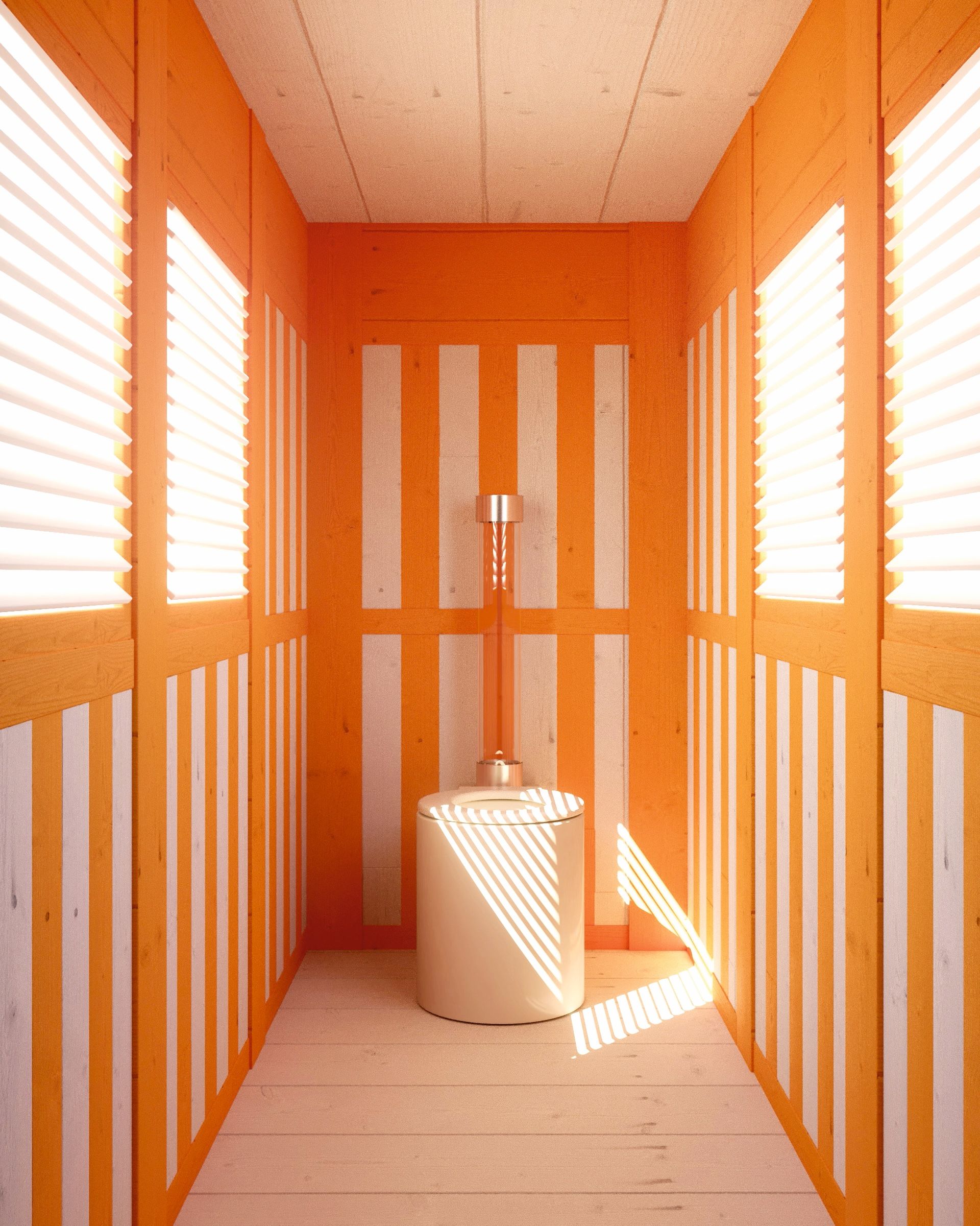 Des toilettes design : un trône royal